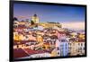 Lisbon, Portugal Twilight Cityscape at the Alfama District-Sean Pavone-Framed Photographic Print