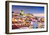 Lisbon, Portugal Twilight Cityscape at the Alfama District-Sean Pavone-Framed Photographic Print