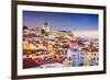 Lisbon, Portugal Twilight Cityscape at the Alfama District-Sean Pavone-Framed Premium Photographic Print