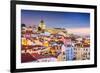 Lisbon, Portugal Twilight Cityscape at the Alfama District-Sean Pavone-Framed Premium Photographic Print