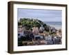 Lisbon, the Castelo Sao Jorge in Lisbon with the Rio Tejo in the Background, Portugal-Camilla Watson-Framed Photographic Print