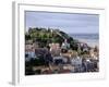 Lisbon, the Castelo Sao Jorge in Lisbon with the Rio Tejo in the Background, Portugal-Camilla Watson-Framed Photographic Print