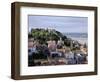 Lisbon, the Castelo Sao Jorge in Lisbon with the Rio Tejo in the Background, Portugal-Camilla Watson-Framed Photographic Print