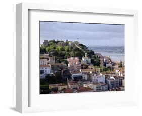 Lisbon, the Castelo Sao Jorge in Lisbon with the Rio Tejo in the Background, Portugal-Camilla Watson-Framed Photographic Print