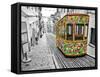 Lisbon Tram Revisited - Colorful-Ben Heine-Framed Stretched Canvas