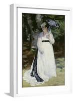 Lise with a Parasol (Lise - La Femme a L'Ombrelle), 1867-Pierre-Auguste Renoir-Framed Giclee Print