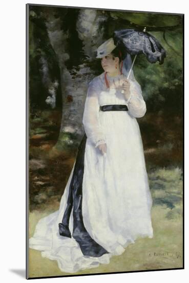 Lise with a Parasol (Lise - La Femme a L'Ombrelle), 1867-Pierre-Auguste Renoir-Mounted Giclee Print