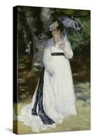 Lise with a Parasol (Lise - La Femme a L'Ombrelle), 1867-Pierre-Auguste Renoir-Stretched Canvas