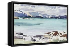 Lisemore and Morven from Mull-Francis Campbell Boileau Cadell-Framed Stretched Canvas