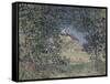 Lisière de forêt au printemps-Alfred Sisley-Framed Stretched Canvas