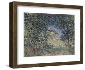 Lisière de forêt au printemps-Alfred Sisley-Framed Giclee Print