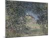 Lisière de forêt au printemps-Alfred Sisley-Mounted Giclee Print