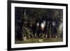 Lisière de forêt, Au revers: Paysage au crépuscule-Félix Ziem-Framed Giclee Print