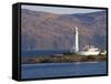 Lismore Lighthouse From the Craignure-Oban Ferry, Highlands, Scotland, United Kingdom, Europe-Patrick Dieudonne-Framed Stretched Canvas