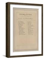 List of Characters, c.1920s-Joseph Clayton Clarke-Framed Giclee Print