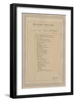 List of Characters, C.1920s-Joseph Clayton Clarke-Framed Giclee Print