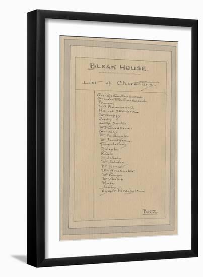 List of Characters, C.1920s-Joseph Clayton Clarke-Framed Giclee Print