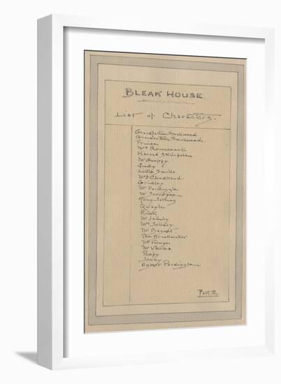 List of Characters, C.1920s-Joseph Clayton Clarke-Framed Giclee Print