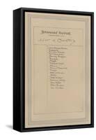 List of Characters for Barnaby Rudge, C.1920s-Joseph Clayton Clarke-Framed Stretched Canvas