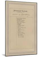 List of Characters for Barnaby Rudge, C.1920s-Joseph Clayton Clarke-Mounted Giclee Print