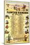 List of Famous Arizona Ranches with Brands-null-Mounted Art Print