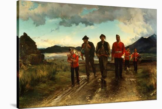 'Listed for the Connaught Rangers': Recruiting in Ireland, 1878-Lady Butler-Stretched Canvas