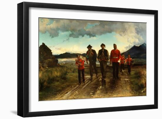 'Listed for the Connaught Rangers': Recruiting in Ireland, 1878-Lady Butler-Framed Giclee Print