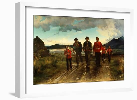 'Listed for the Connaught Rangers': Recruiting in Ireland, 1878-Lady Butler-Framed Giclee Print