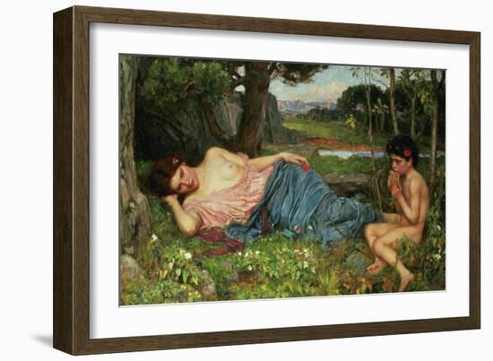 Listen to My Sweet Pipings, 1911-John William Waterhouse-Framed Giclee Print