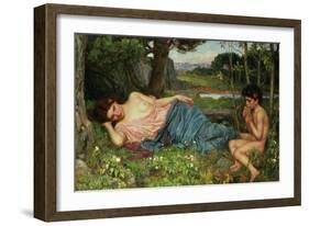 Listen to My Sweet Pipings, 1911-John William Waterhouse-Framed Giclee Print