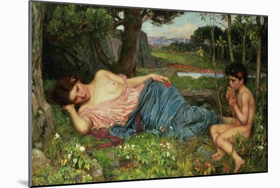 Listen to My Sweet Pipings, 1911-John William Waterhouse-Mounted Giclee Print