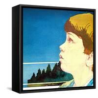Listen to the Darkness - Child Life-Dave Mankins-Framed Stretched Canvas