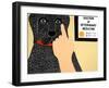 Listen To Your Doctor Black-Stephen Huneck-Framed Giclee Print