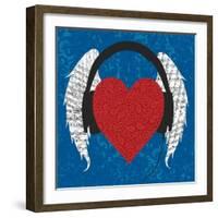 Listen to Your Heart-Ali Potman-Framed Giclee Print