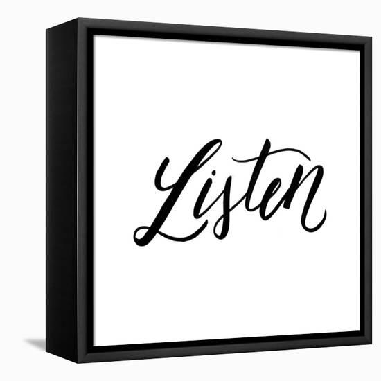 Listen-Ashley Santoro-Framed Stretched Canvas