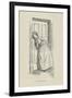 Listening at the door, 1896-Hugh Thomson-Framed Giclee Print