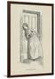 Listening at the door, 1896-Hugh Thomson-Framed Giclee Print