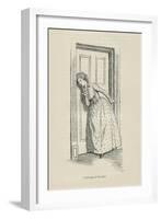 Listening at the door, 1896-Hugh Thomson-Framed Giclee Print