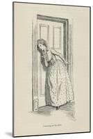 Listening at the door, 1896-Hugh Thomson-Mounted Giclee Print