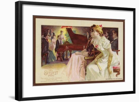 Listening to a Piano Recital-null-Framed Giclee Print