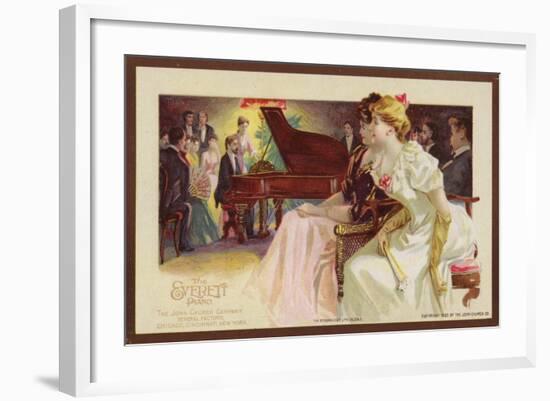 Listening to a Piano Recital-null-Framed Giclee Print