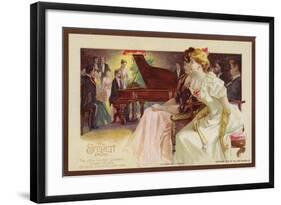 Listening to a Piano Recital-null-Framed Giclee Print