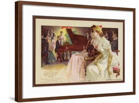 Listening to a Piano Recital-null-Framed Giclee Print