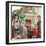 Listening to Children's Hour-Pat Nicolle-Framed Giclee Print