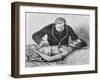 Listening to Internal Sounds of Patient with Stethoscope, 19th Century-null-Framed Giclee Print