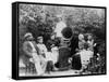 Listening to the Gramophone Near Beziers, c. 1910-French Photographer-Framed Stretched Canvas