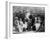 Listening to the Gramophone Near Beziers, c. 1910-French Photographer-Framed Photographic Print