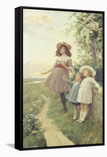Listening to the Lark-Percy Tarrant-Framed Stretched Canvas