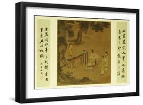 Listening to the Qin-null-Framed Giclee Print