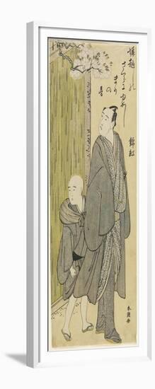 Listening to the Sound of Bouncing Ball (Matsumoto Koshiro IV), 1787-1795-Katsukawa Shuncho-Framed Giclee Print